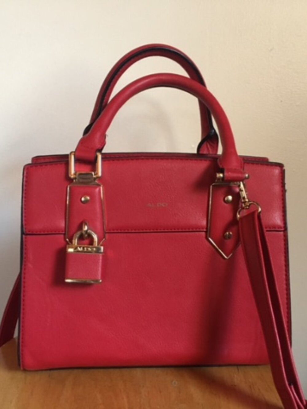 Aldo Tonga Bag with padlock charm and removable strap